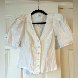 Reformation Miriam Linen Top